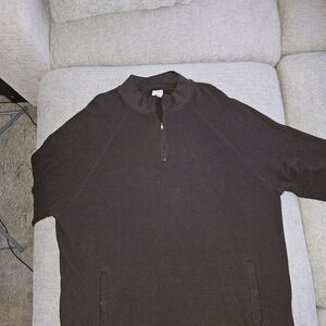 Carhartt Dark Brown Waffle-Knit Pullover Chest 57. Length 35